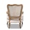 Baxton Studio Vallea Beige Velvet Upholstered White-Washed Oak Wood Armchair 156-9494 - alternate 5